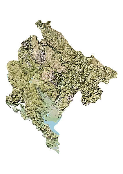 Montenegro, Relief Map