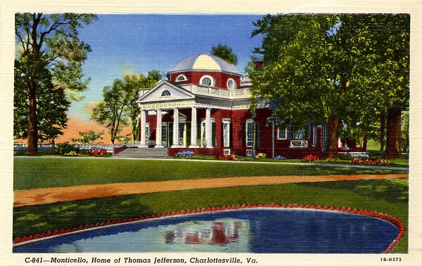 Monticello, Home of Thomas Jefferson, Charlottesville, Virginia