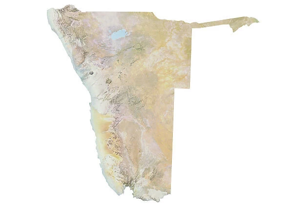 Namibia, Relief Map