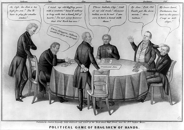 Political Game of Brag - Shew of Hands 1848