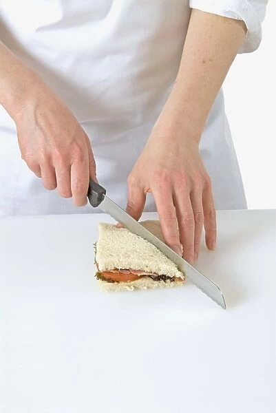 Preparing a BLT sandwich