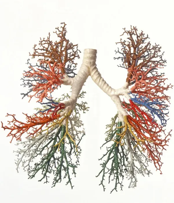 Framed Print : Bronchial Tree Model Print Framed Print : Bronchial Tree Model Print