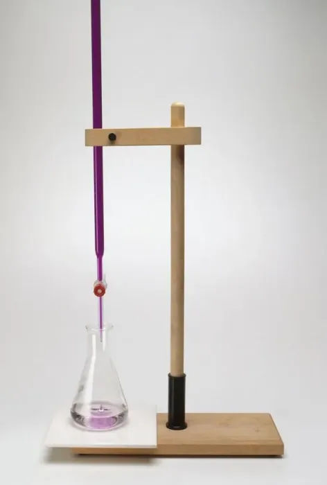 Framed Print : Titration Experiment Print: Chemical Titration Process Framed Print : Titration Experiment Print: Chemical Titration Process