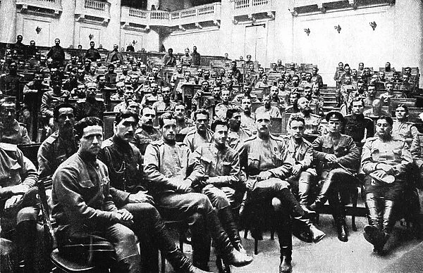 Seizure of Russian Parliament in Petrograd (St Petersburg  /  Leningrad) by revolutionary soldiers