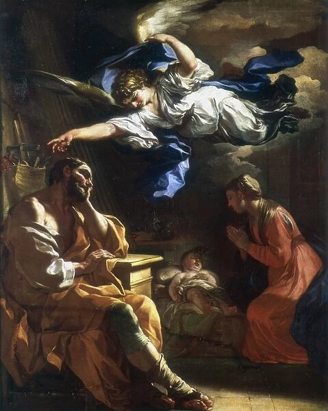 St Josephs Dream. Artist, Francesco Solimena (1657-1757)
