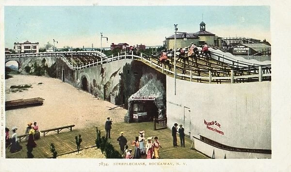 Steeplechase, Rockaway, N. Y. Postcard. 1903, Steeplechase, Rockaway, N. Y. Postcard