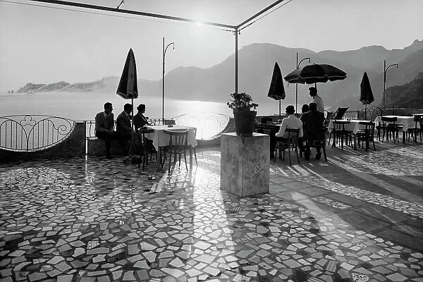 Sunset, praiano, campania, italy 1960
