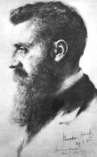 Theodor Herzl (1860-1904) Zionist leader. Convened first Zionist Congress, Basel 1897