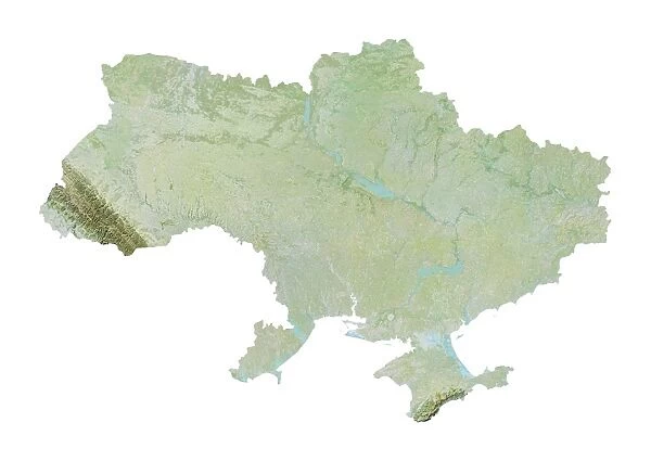 Ukraine, Relief Map