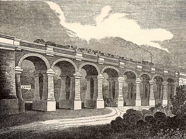 The Wharncliffe Viaduct, Hanwell, Middlesex, 1838. This viaduct of eight elliptical arches