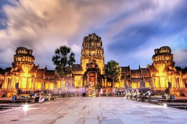 Angkor Wat Lights Up