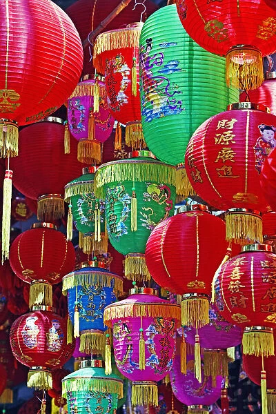 Colored lanterns, Hanoi, Vietnam