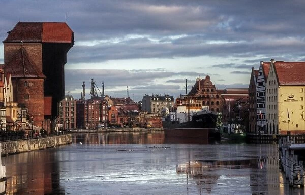 Gdansk Crane Gate and docklands reflections