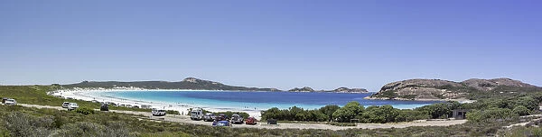 Lucky Bay Esperance. panoramic image of Lucky Bay beach in Esperance Western Australia