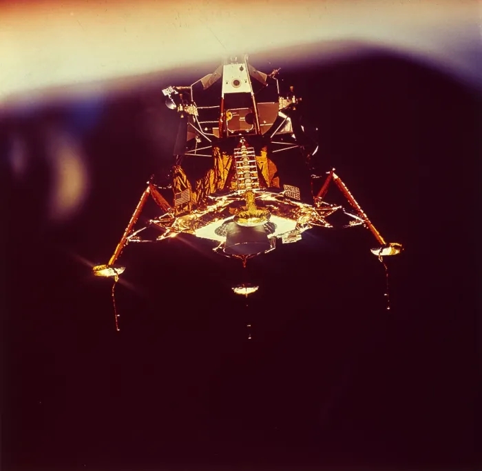 Framed Print : Lunar Landing Print Framed Print : Lunar Landing Print