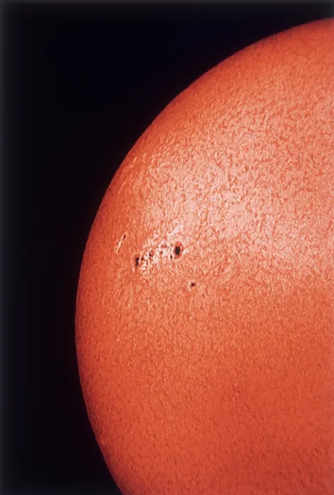 Framed Print : Sun Spots Print, 19th March 1998 Framed Print : Sun Spots Print, 19th March 1998