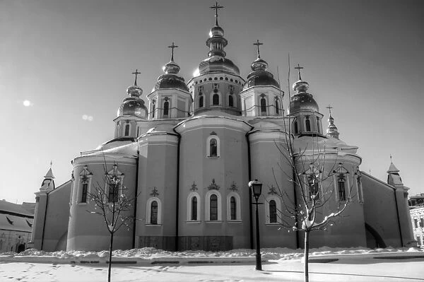 St Sophia Cathedral in black and white