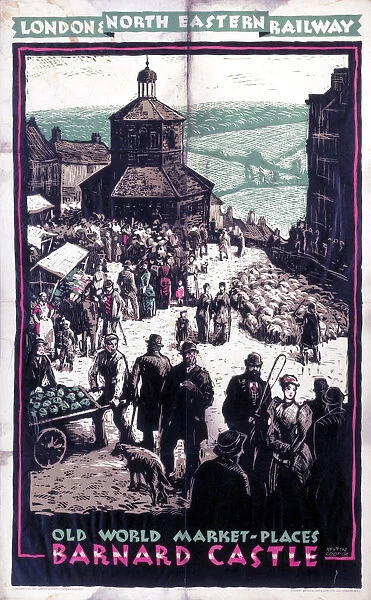Barnard Castle, LNER poster, c 1930s