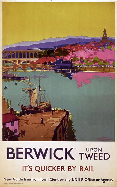 Berwick upon Tweed, LNER poster, 1923-1947
