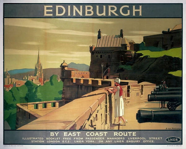 Edinburgh by the East Coast Route, LNER poster, 1923-1947