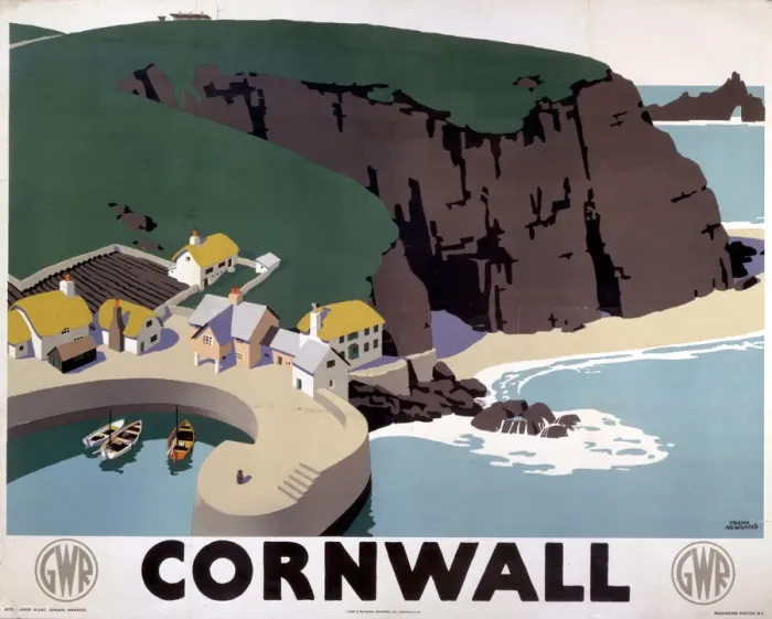 Framed Print : Cornwall Print, a 1923-1947 GWR poster Framed Print : Cornwall Print, a 1923-1947 GWR poster