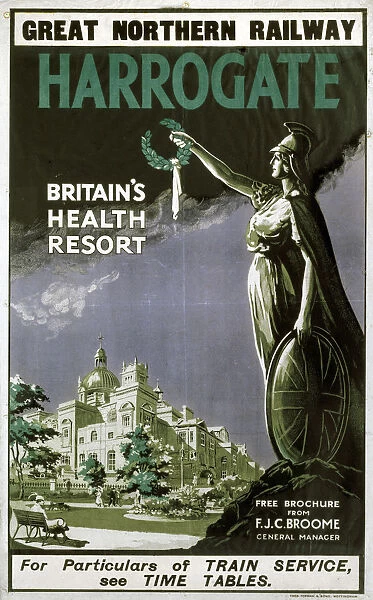 Harrogate - Britains Health Resort, GNR poster, 1900-1922