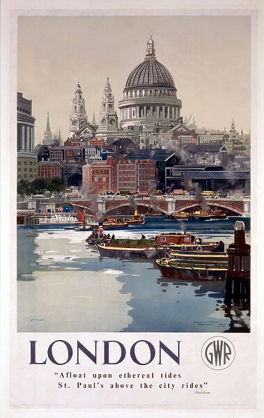 London GWR poster, 1923-1947