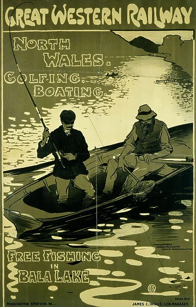 North Wales, GWR poster, 1910
