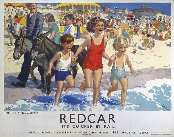 Redcar, LNER poster, 1930s