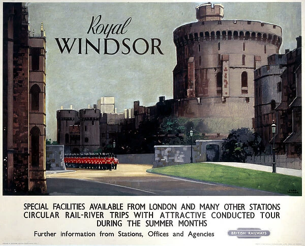 Royal Windsor, BR (WR) poster, c 1950s