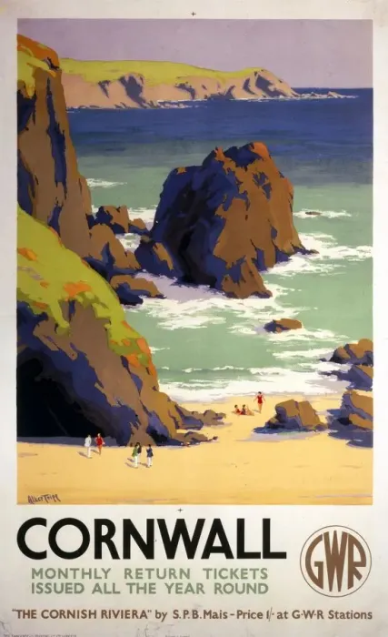Framed Print : Cornwall Print, 1938 GWR Poster Framed Print : Cornwall Print, 1938 GWR Poster