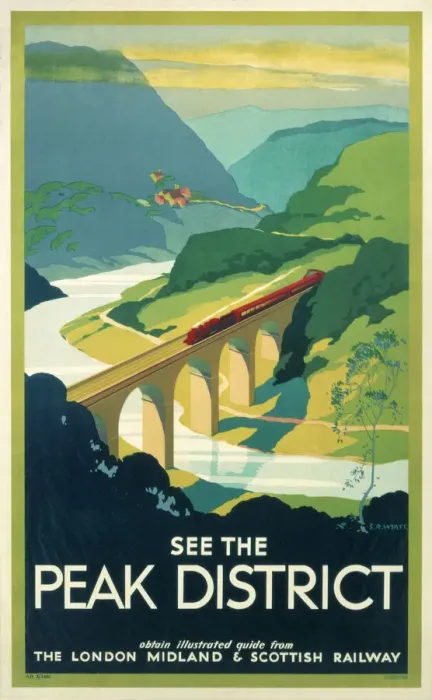 Framed Print : Peak District Rail Print, 1923-1947 Framed Print : Peak District Rail Print, 1923-1947
