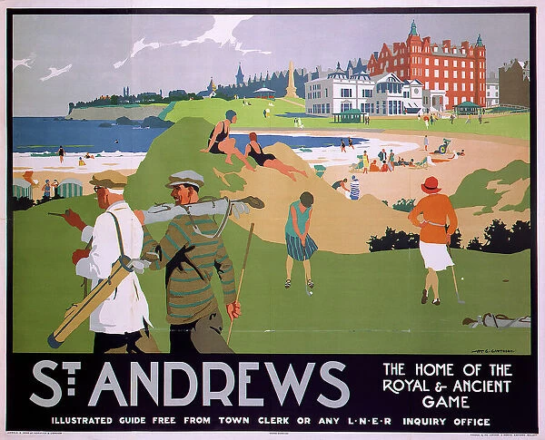 St Andrews, LNER poster, 1920s