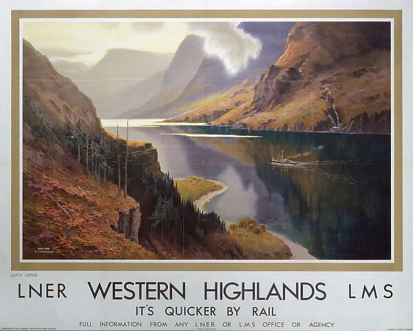 Western Highlands, LNER  /  LMS poster, c 1935