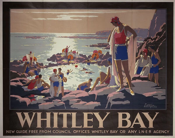 Whitley Bay, LNER poster, c 1929