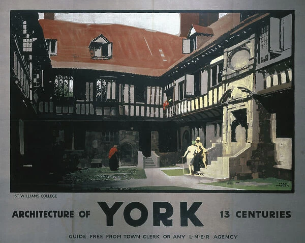 York - Architecture of Thirteen Centuries, LNER poster, 1930