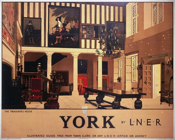 York - The Treasurers House, LNER poster, 1930