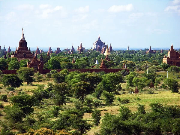 Bagan landscape of UNESCO archeologic site Myanmar