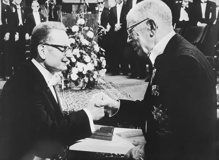 Framed Print : Paul Samuelson Receives Nobel Prize in Economics Print Framed Print : Paul Samuelson Receives Nobel Prize in Economics Print
