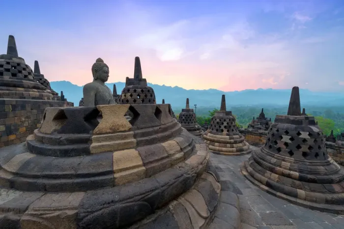 Framed Print : Borobudur Temple Print, Central Java Indonesia Framed Print : Borobudur Temple Print, Central Java Indonesia