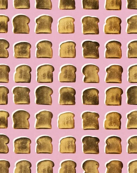 Framed Print : Toast Pattern Art Print Framed Print : Toast Pattern Art Print