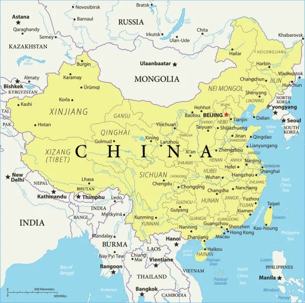 China Reference Map