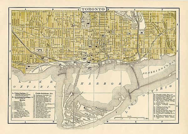 City plan of Toronto 1894