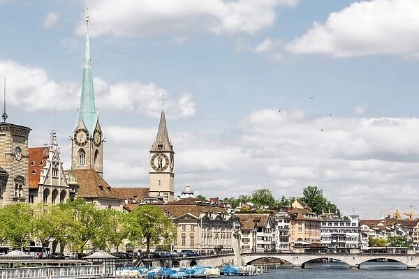 Cityscape of Zurich, capital city of Switzerland