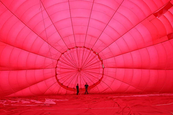 Cold inflation of Hot Air Balloon
