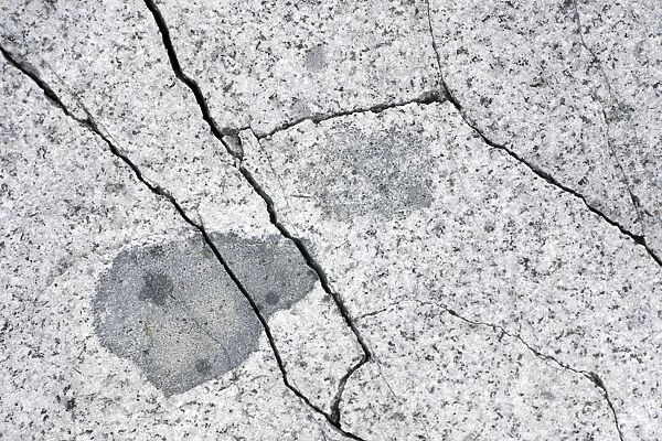 Cracks in granite, frost shattering, Petermann Island, Antarctic Peninsula, Antarctica