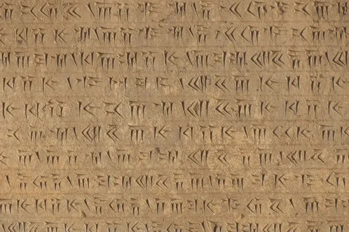 Framed Print : Cuneiform Script Print of Persepolis, Iran Framed Print : Cuneiform Script Print of Persepolis, Iran