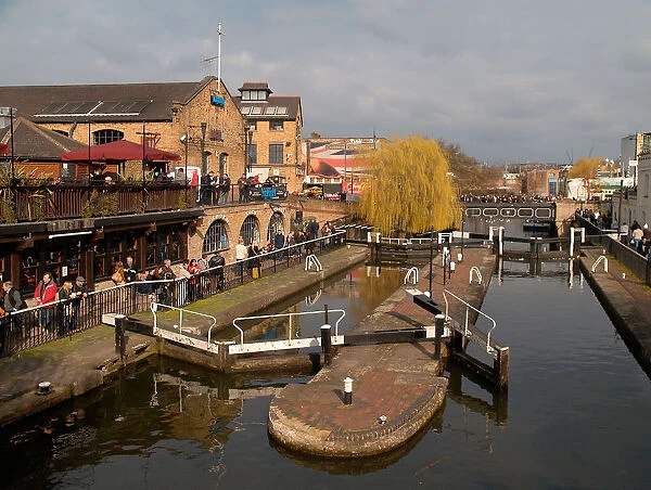 England, London, Camden flea market - Canal