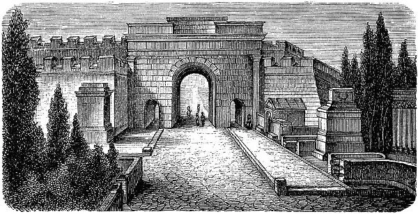 The Gate of Herculaneum and the street of Tombs