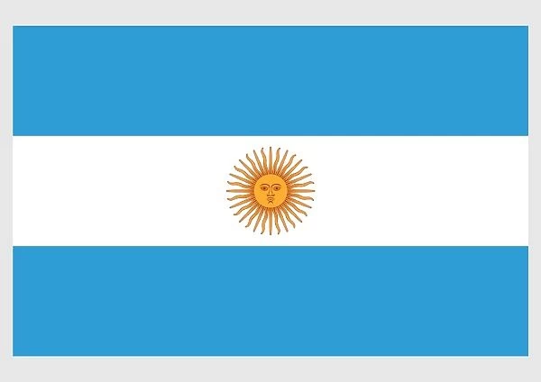 Rindende ambition i det mindste Illustration of flag of Argentina, a triband of three